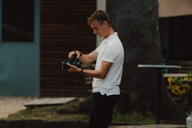 Photographer in action